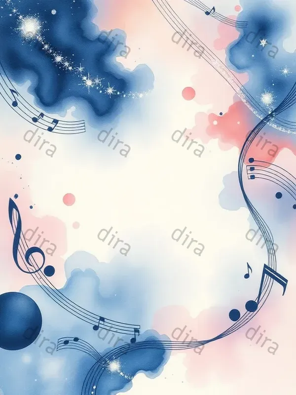 Watercolor Galaxy Waves Journal Designs