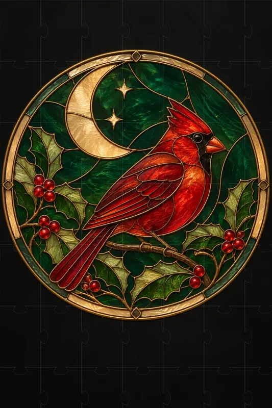 Celestial Stained Glass Animal Art