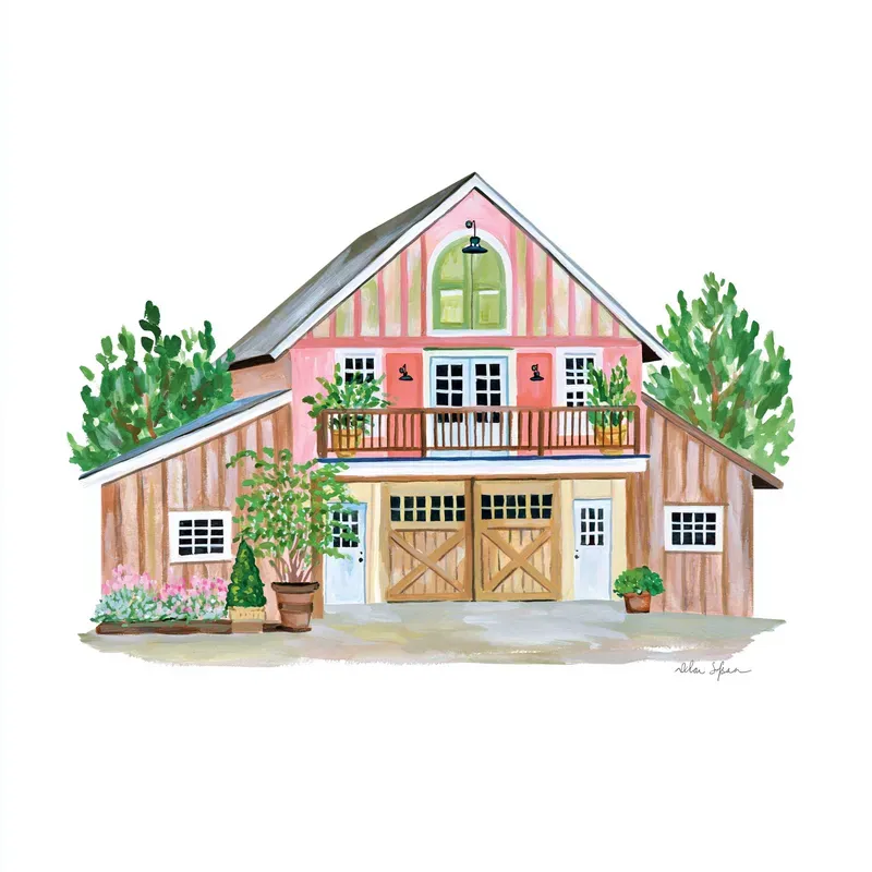 Watercolor Architecture Clipart