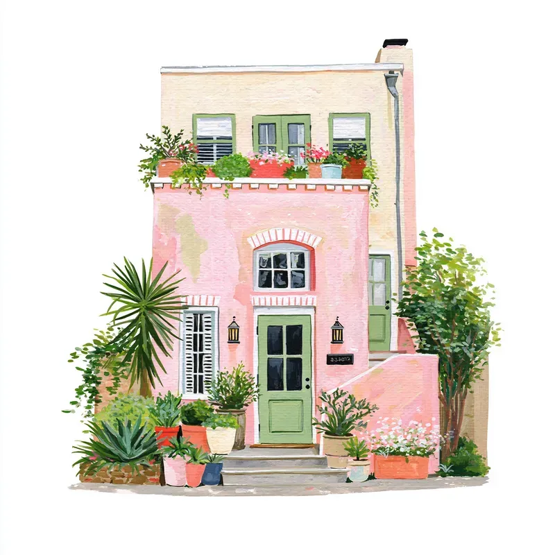 Watercolor Architecture Clipart