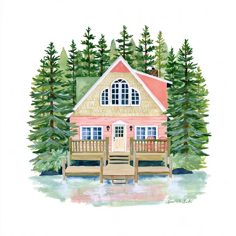 Watercolor Architecture Clipart