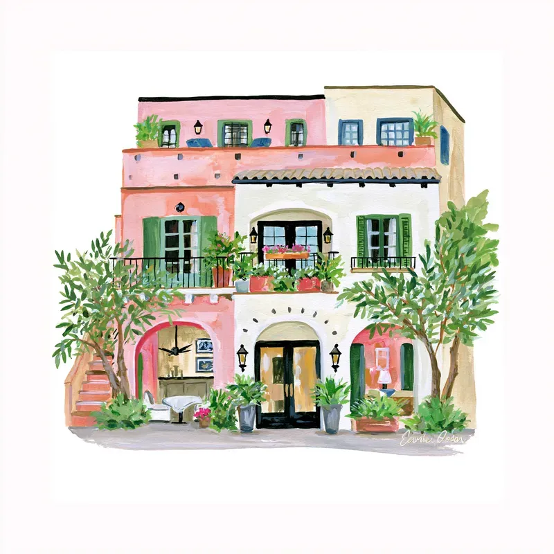 Watercolor Architecture Clipart