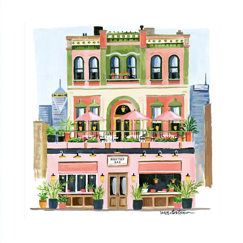 Watercolor Architecture Clipart