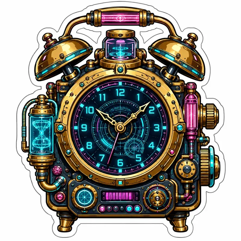 Retrocyber 2D Sticker Generator