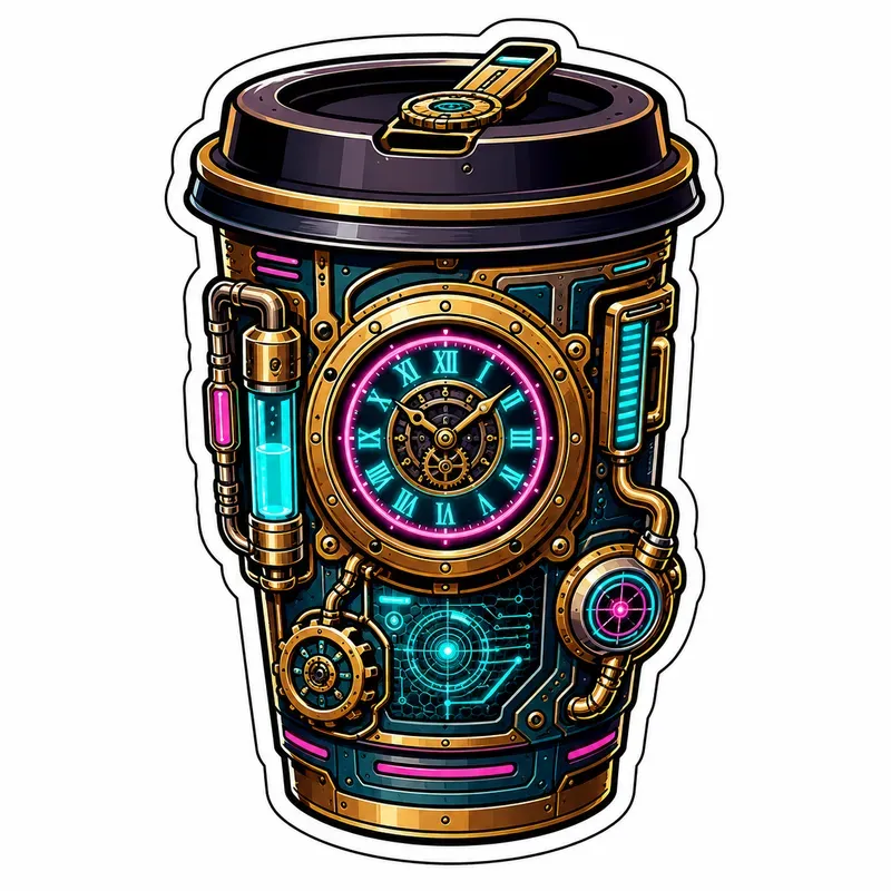 Retrocyber 2D Sticker Generator