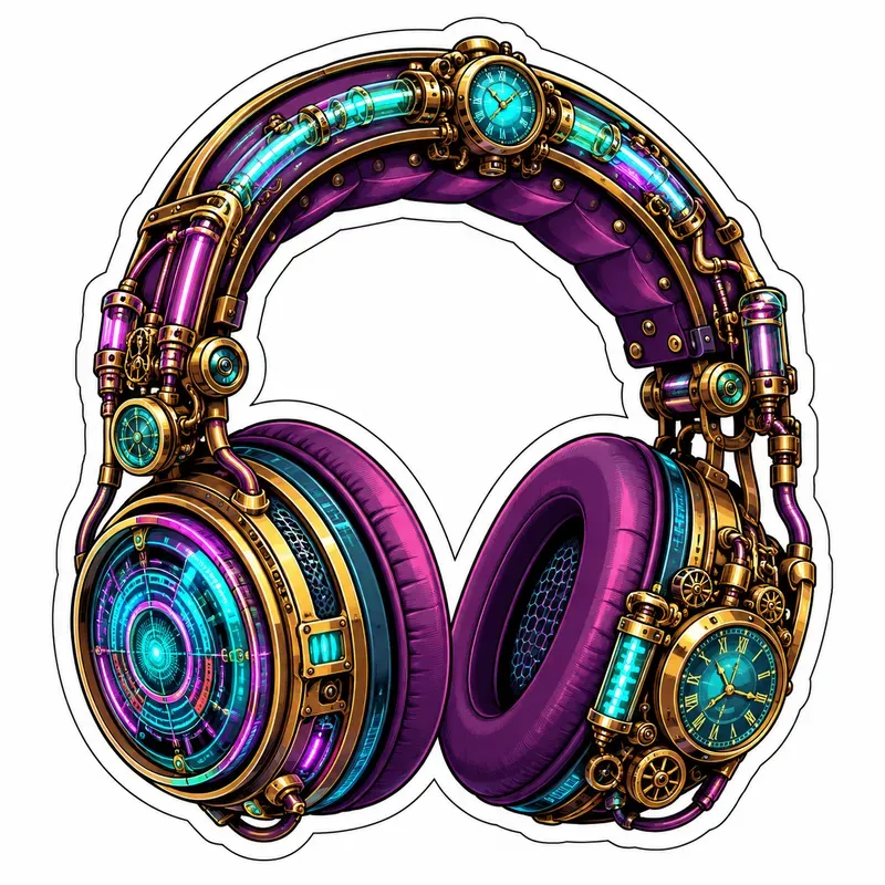 Retrocyber 2D Sticker Generator