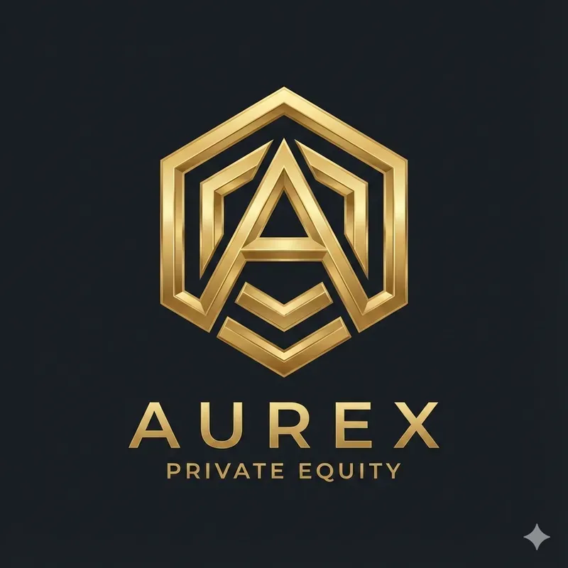 Luxury Gold Geometric Emblem Logos