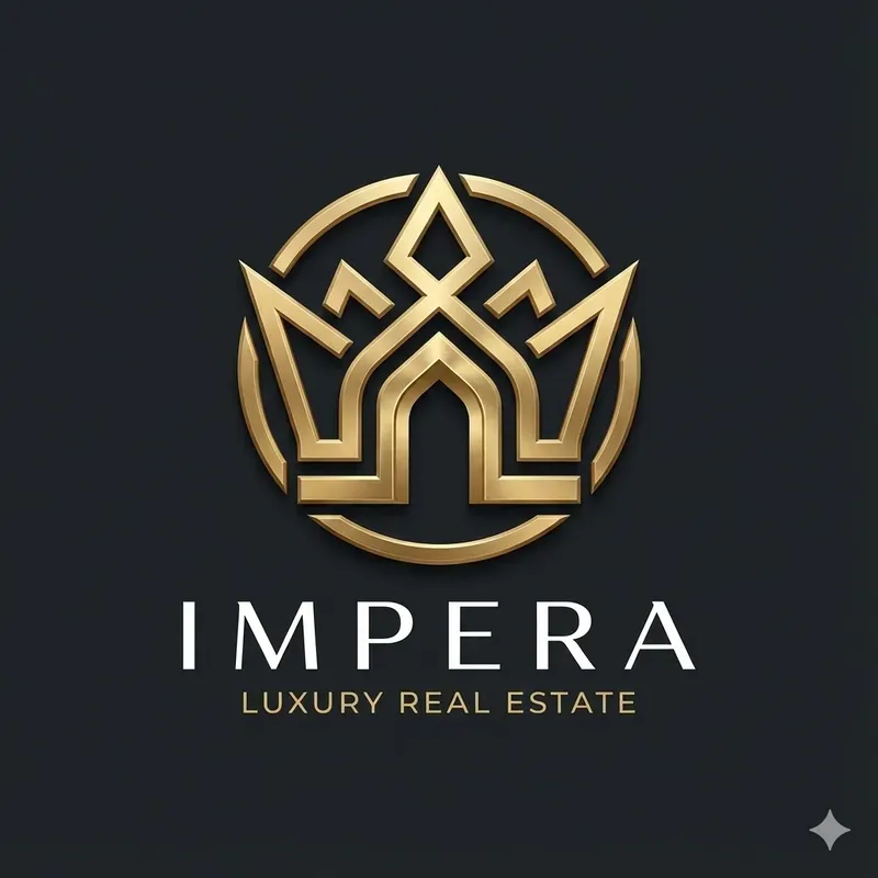Luxury Gold Geometric Emblem Logos