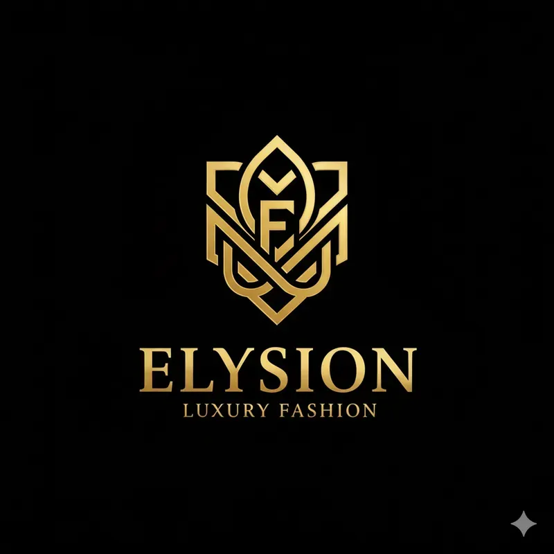 Luxury Gold Geometric Emblem Logos