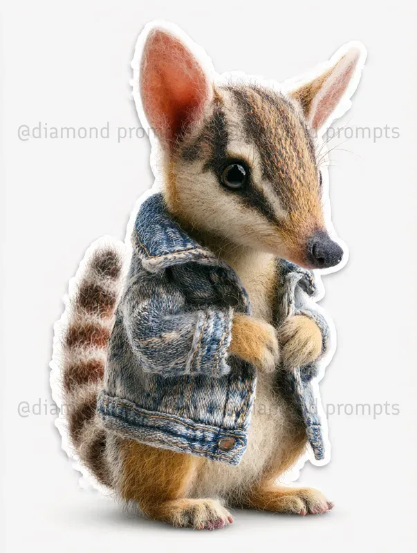 3D Needlefelted Woollen Stickers