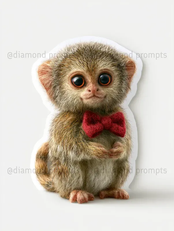 3D Needlefelted Woollen Stickers