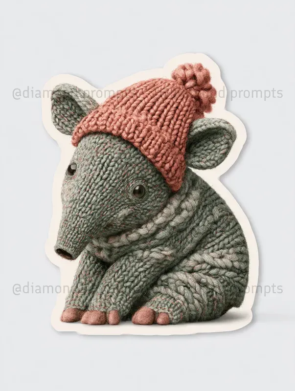 3D Needlefelted Woollen Stickers
