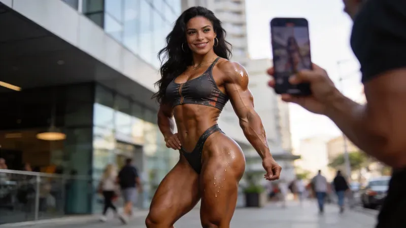 Hypermuscular Fitness Influencer Ais