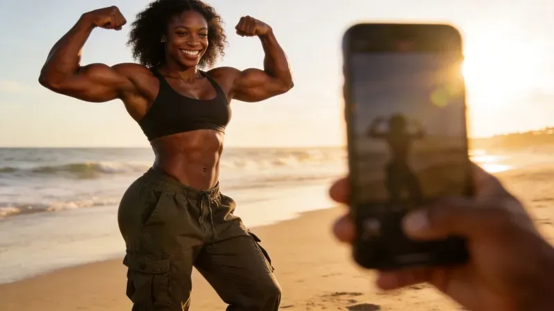 Hypermuscular Fitness Influencer Ais