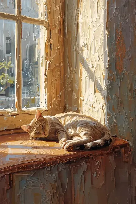Elegant Slow Life Impasto Oil Paintings