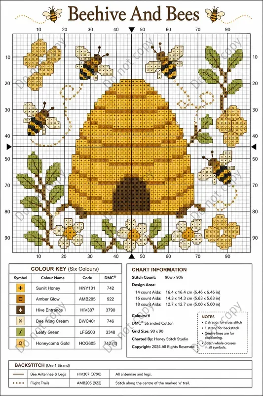 Cross Stitch Chart Pattern Pages
