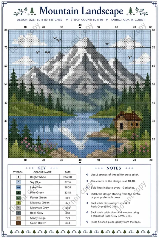 Cross Stitch Chart Pattern Pages