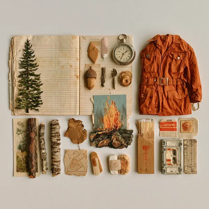 Nostalgic Summer Camp Keepsake Ephemera