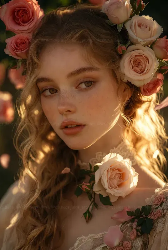 Romantic Victorian Rose Garden Portraits