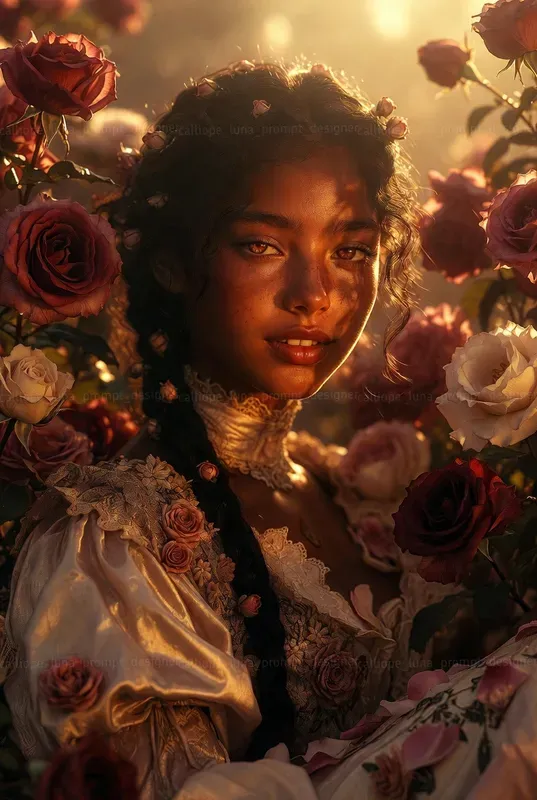 Romantic Victorian Rose Garden Portraits