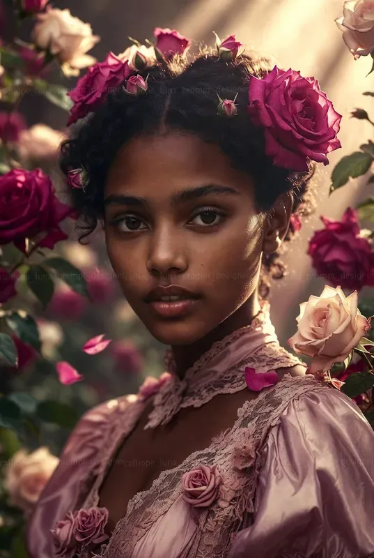 Romantic Victorian Rose Garden Portraits