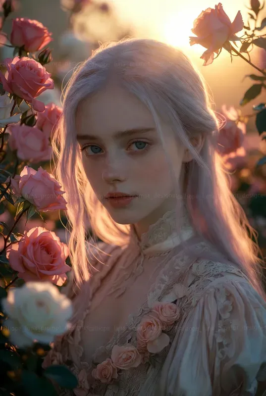 Romantic Victorian Rose Garden Portraits