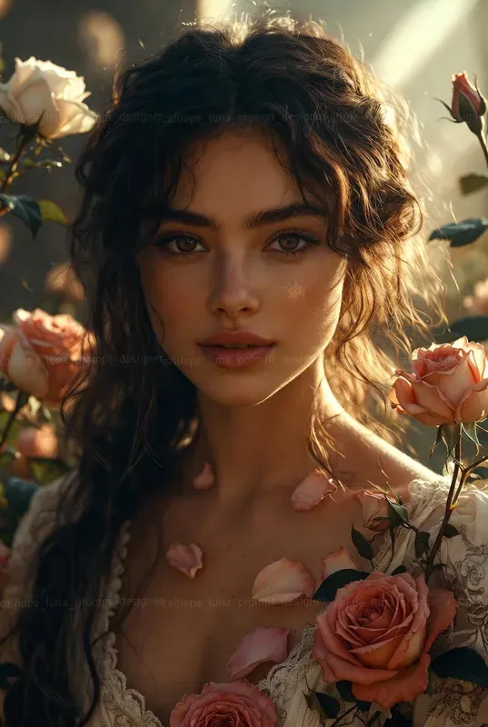 Romantic Victorian Rose Garden Portraits