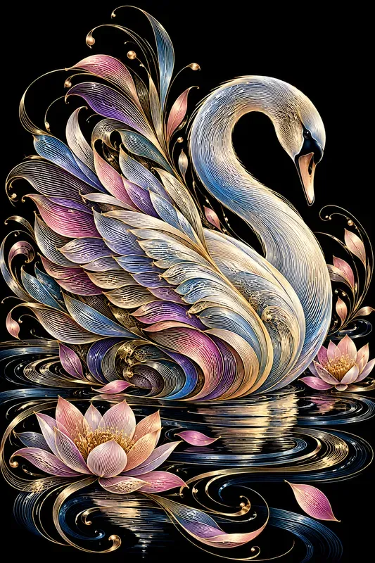 Flowing Contour Line Art