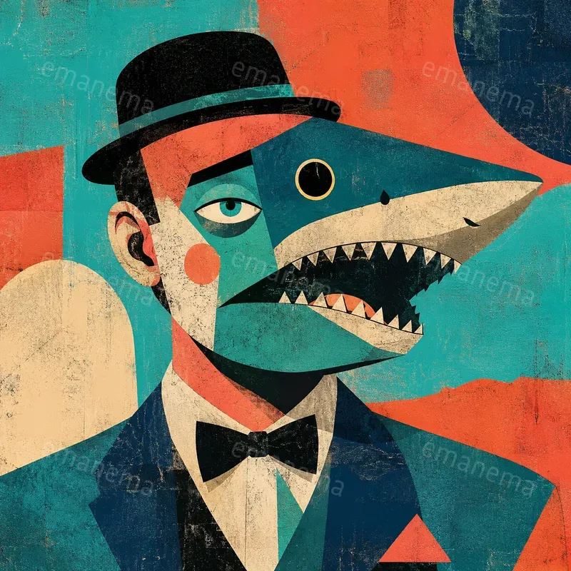 Humans And Animals Surreal Graphic Art