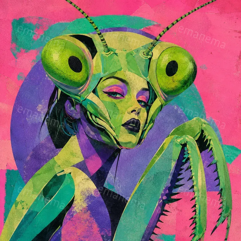 Humans And Animals Surreal Graphic Art