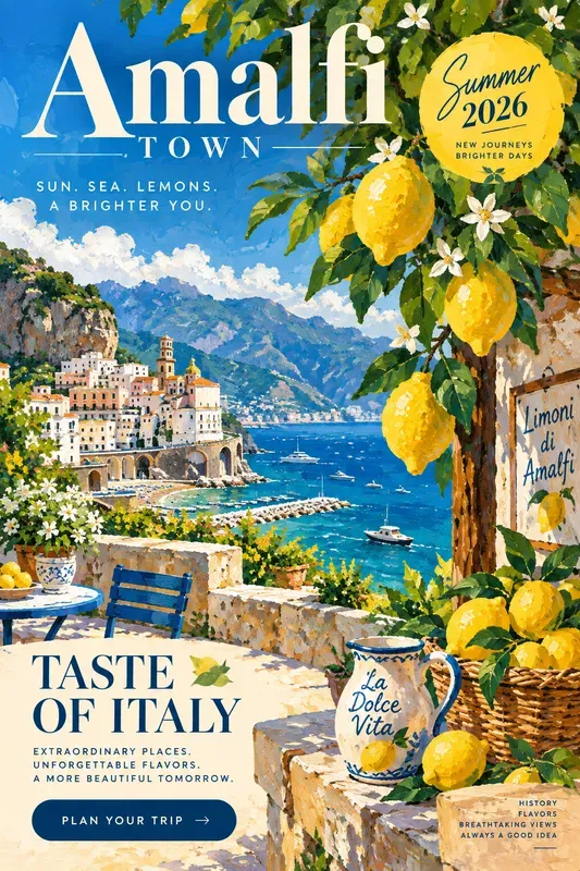 Vibrant Summer Gouache Posters