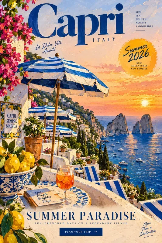 Vibrant Summer Gouache Posters