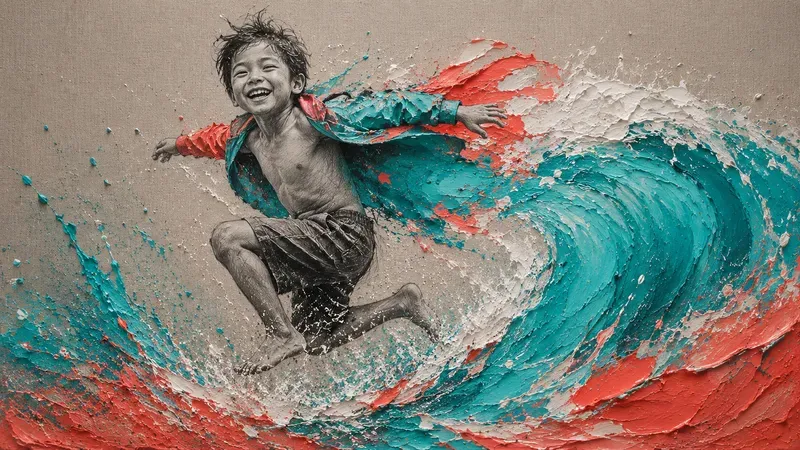 Graphite 3D Impasto Dualmediums