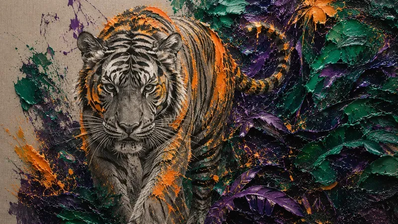 Graphite 3D Impasto Dualmediums