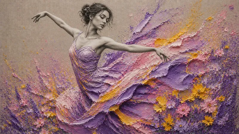 Graphite 3D Impasto Dualmediums