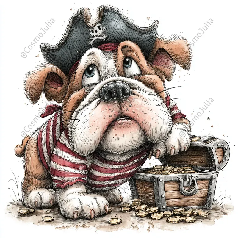 Funny Watercolor Animal Clipart