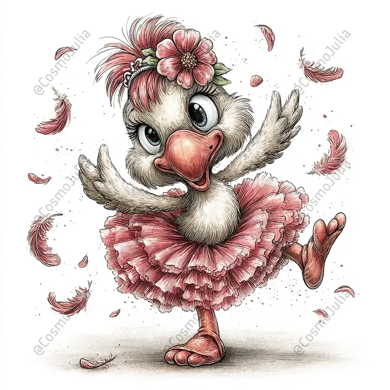 Funny Watercolor Animal Clipart