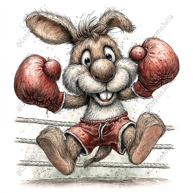 Funny Watercolor Animal Clipart