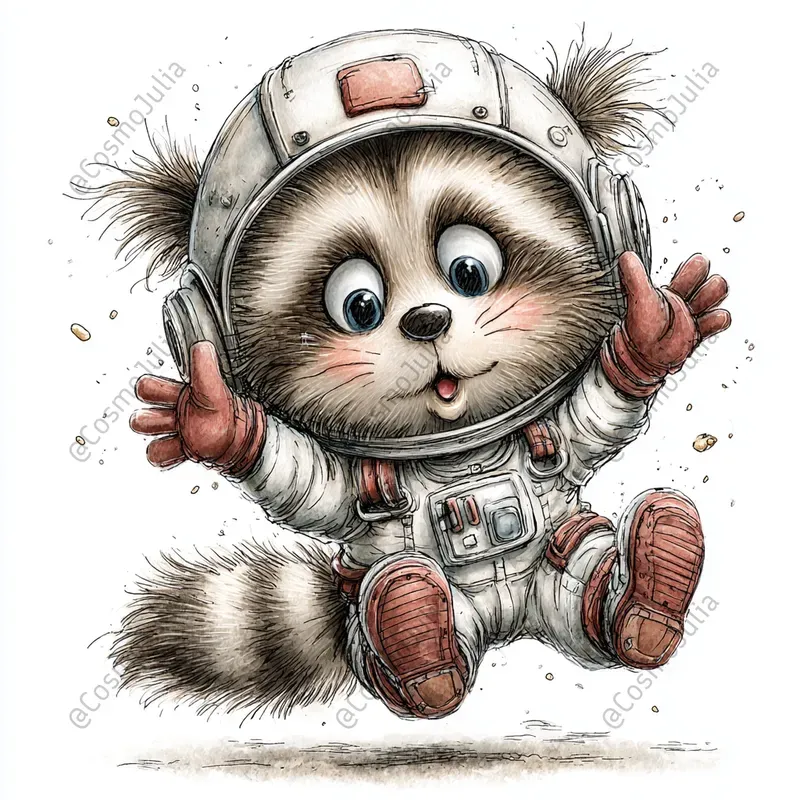 Funny Watercolor Animal Clipart