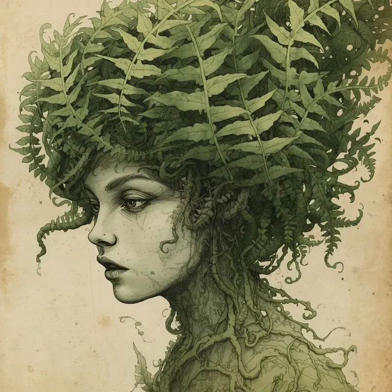 Dark Botanical Surreal Art
