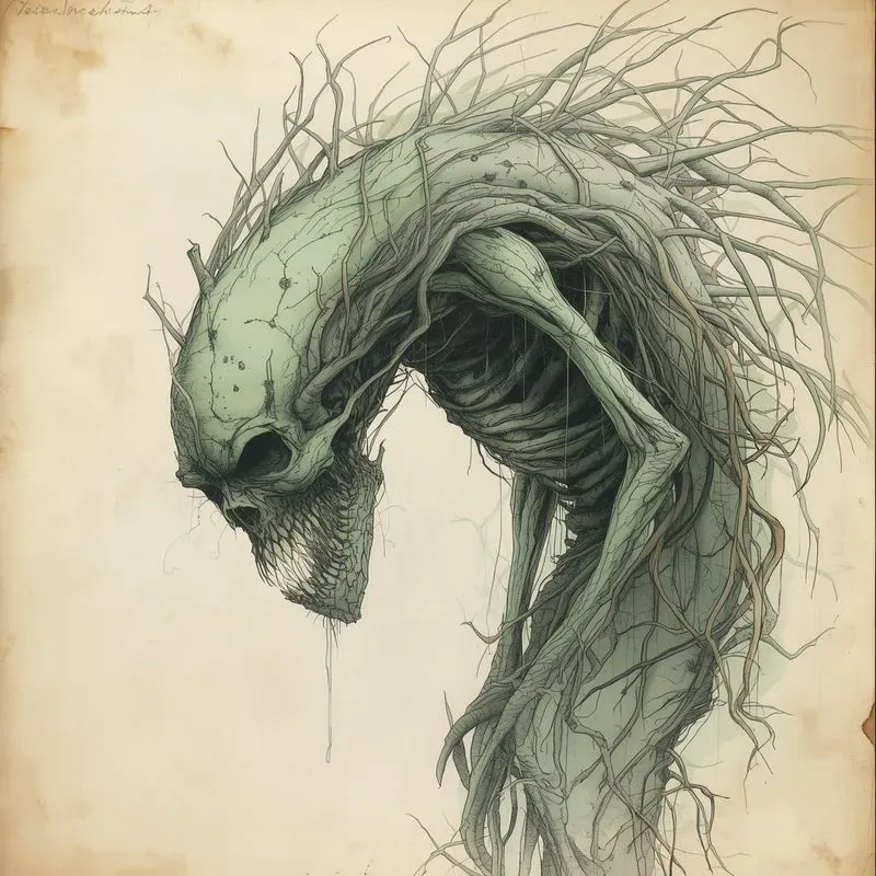 Dark Botanical Surreal Art