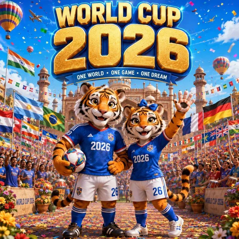 World Cup Mascot Celebration Posters