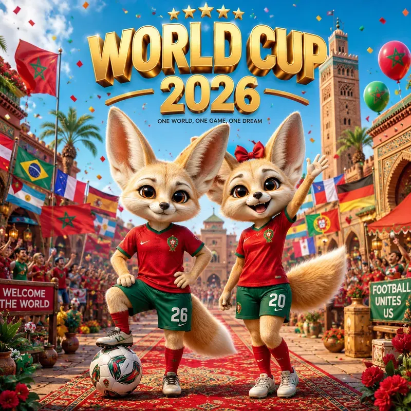 World Cup Mascot Celebration Posters
