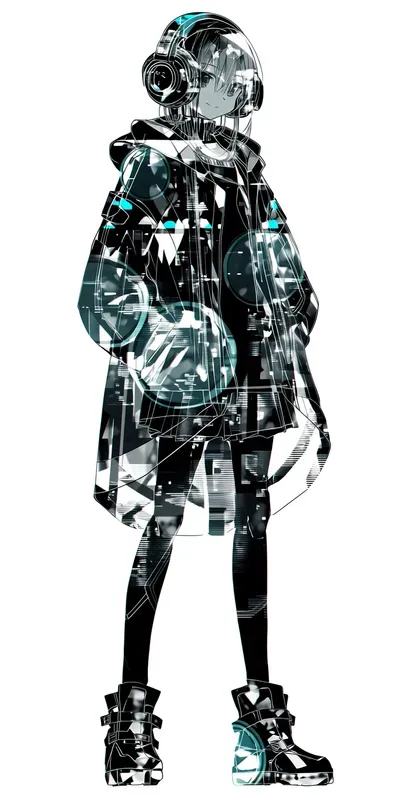 Optical Glitch Double Exposure Art