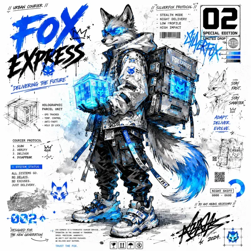 Streetwear Sketch Animal Graphics Packs