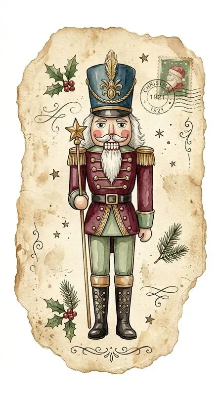 Vintage Christmas Junk Journal Stickers