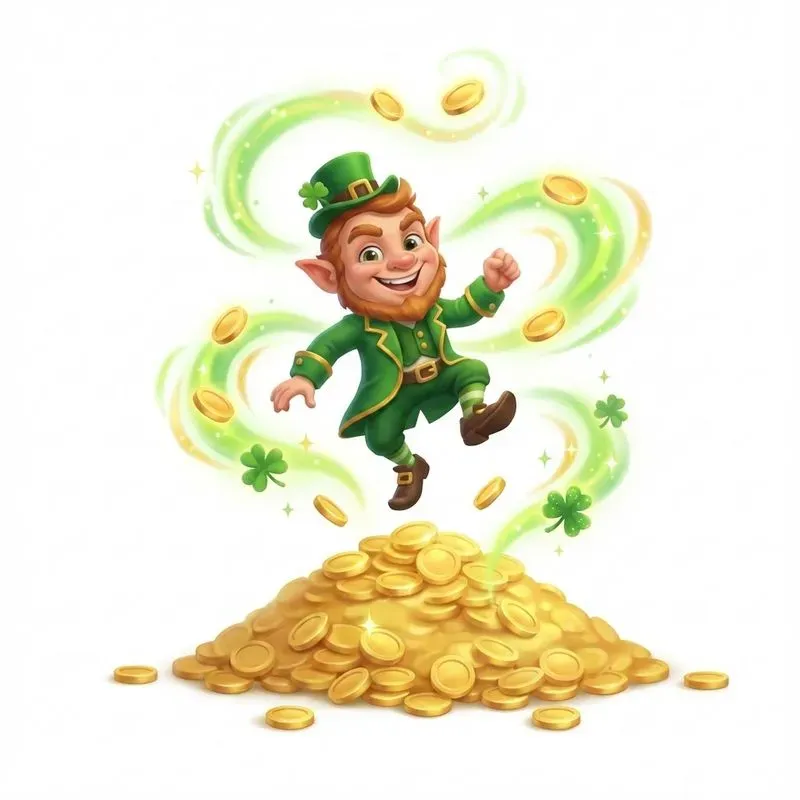 Whimsical St Patricks Day Leprechauns