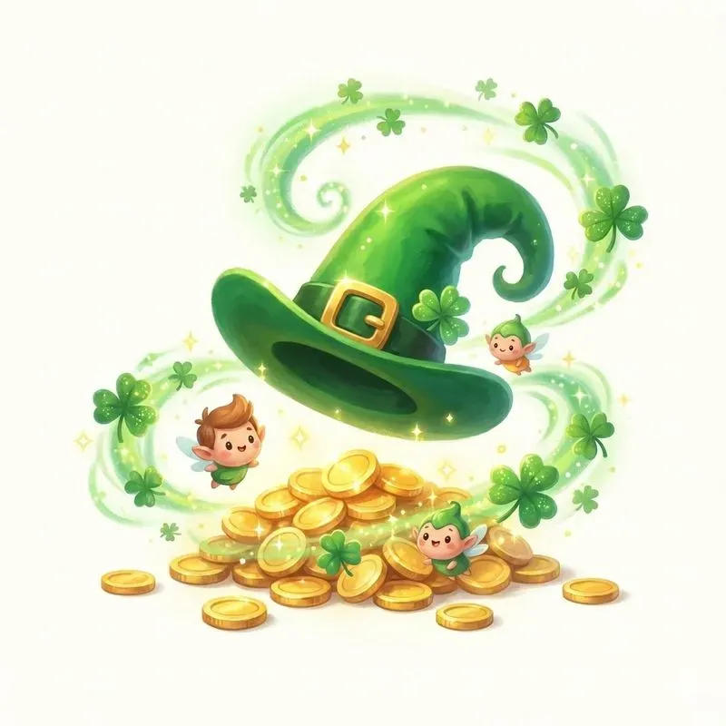 Whimsical St Patricks Day Leprechauns
