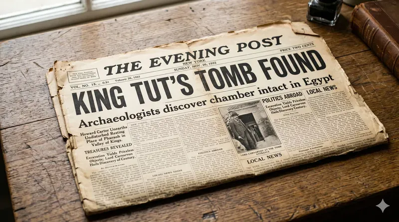 Vintage Newspaper Headline Front Pages