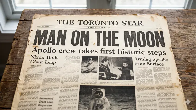 Vintage Newspaper Headline Front Pages
